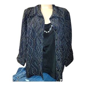 Rebecca Malone Womens Blouse PXL